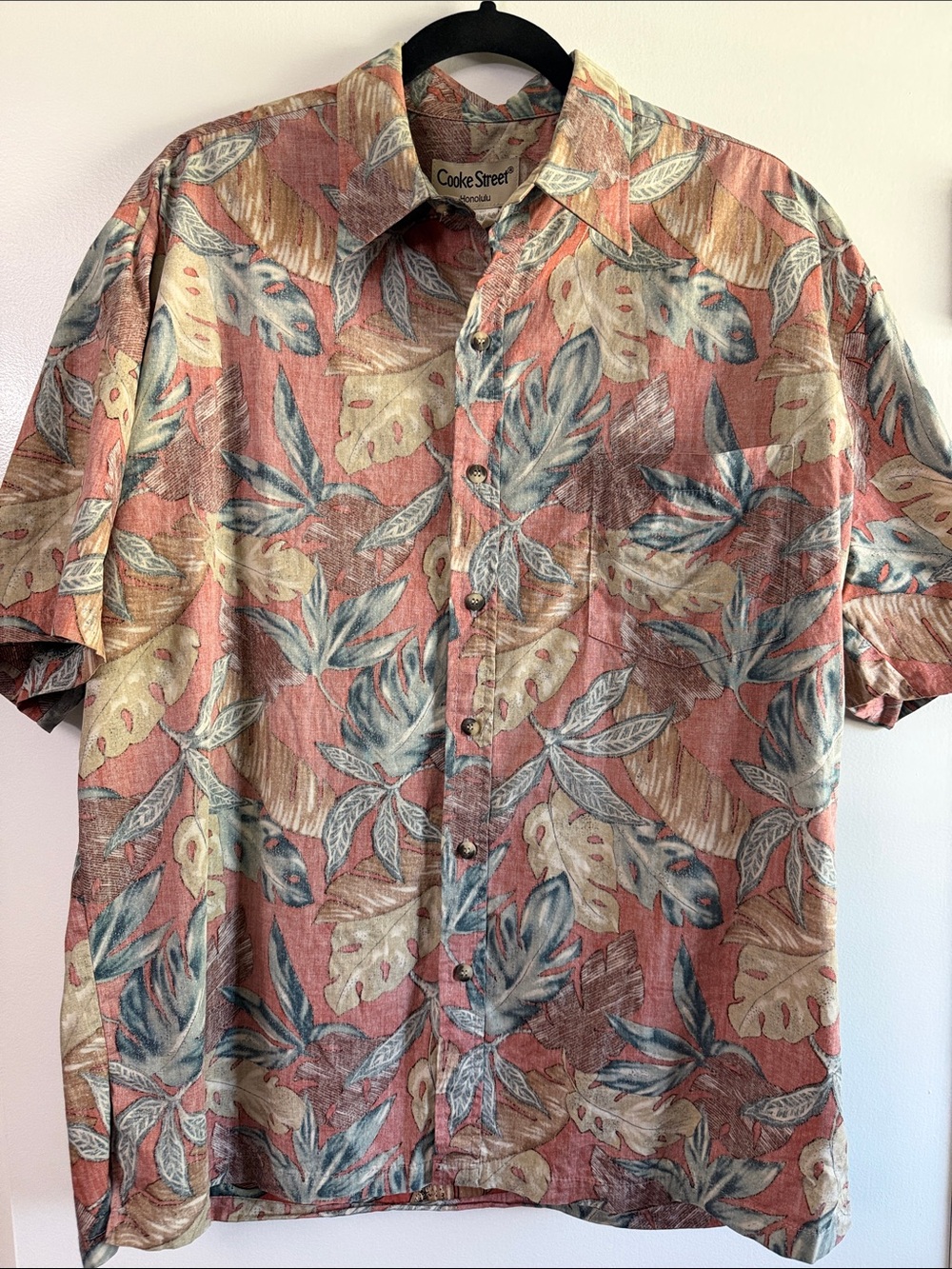 VTG Cooke Street Honolulu Reverse Print Aloha Shirt - Made In Hawaii - Large